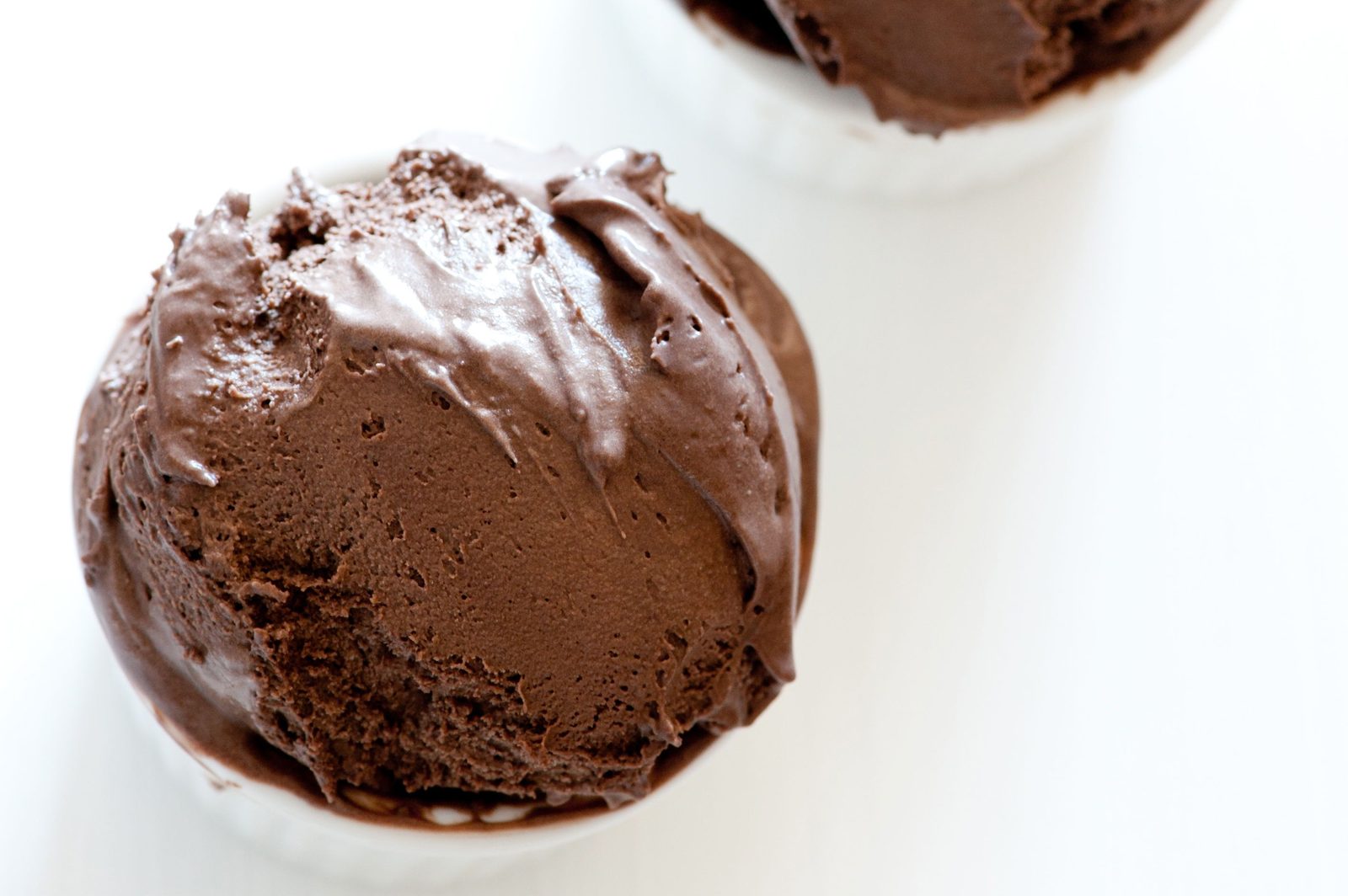 Glace au chocolat noir, sans sorbetière